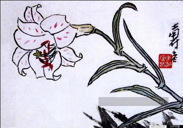 Pan tianshou fleur traditionnelle chinoise Peintures à l'huile